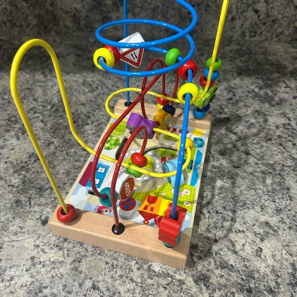 Bead Maze Activity Roller Coaster Toy Cars